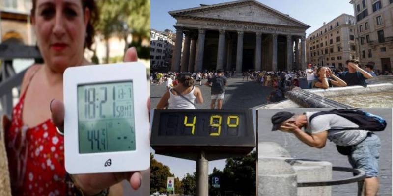 Un’ondata di caldo ha attraversato l’Europa.  Allarme rosso dichiarato in 16 città italiane