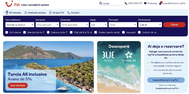 TUİ, Romanya Pazarına da Girdi