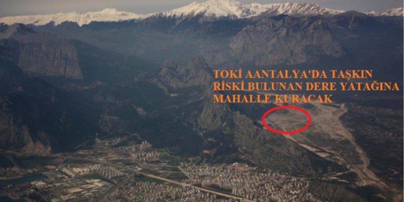 Dere yatağındaki TOKİ projesine Mahkemeden iptal kararı!